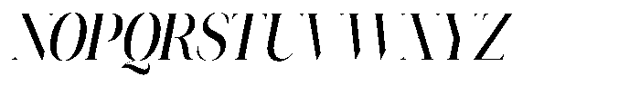 Novalux Medium Condensed Italic Font UPPERCASE