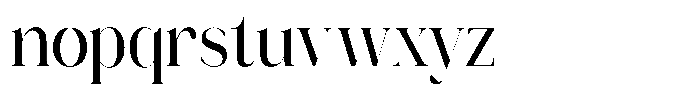 Novalux Medium Condensed Font LOWERCASE