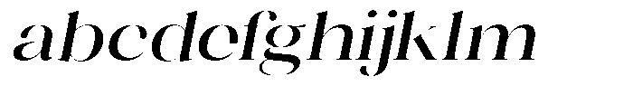 Novalux Medium Expanded Italic FONT