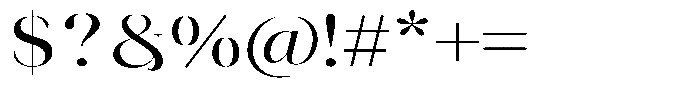 Novalux Medium Expanded Font OTHER CHARS