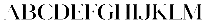 Novalux Medium Expanded Font UPPERCASE