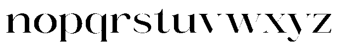 Novalux Medium Expanded Font LOWERCASE