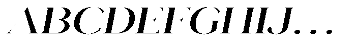 Novalux Medium Extra Exp Italic Font UPPERCASE