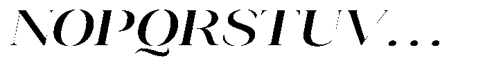 Novalux Medium Extra Exp Italic Font UPPERCASE