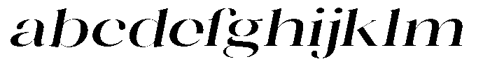 Novalux Medium Extra Exp Italic FONT