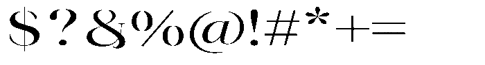 Novalux Medium Extra Expanded Font OTHER CHARS