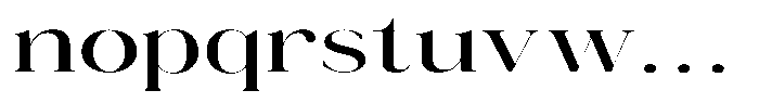 Novalux Medium Extra Expanded Font LOWERCASE