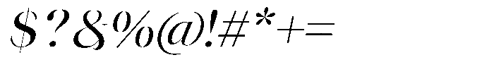 Novalux Medium Italic Font OTHER CHARS