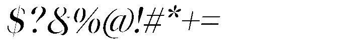 Novalux Medium Semi Condensed Italic Font OTHER CHARS