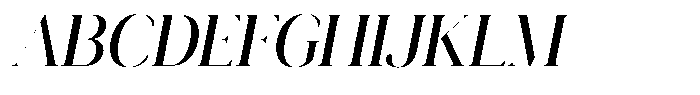Novalux Medium Semi Condensed Italic Font UPPERCASE