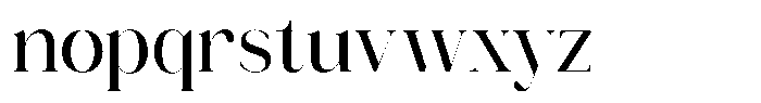 Novalux Medium Semi Condensed Font LOWERCASE