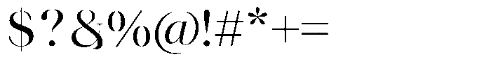 Novalux Medium Font OTHER CHARS