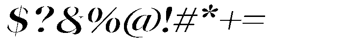 Novalux Sem Bold Exp Italic Font OTHER CHARS