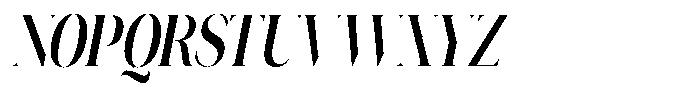 Novalux Sem Bold Extra Condensed Italic Font UPPERCASE