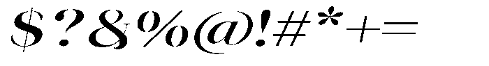 Novalux Sem Bold Extra Exp Italic Font OTHER CHARS