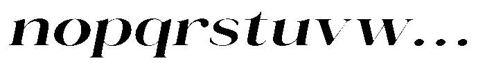 Novalux Sem Bold Extra Exp Italic Font LOWERCASE