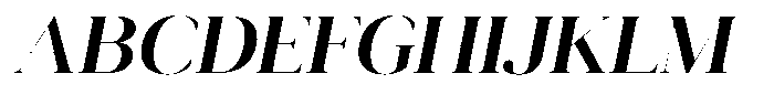 Novalux Sem Bold Sem Exp Italic Font UPPERCASE