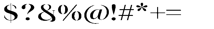 Novalux Semi Bold Extra Expanded Font OTHER CHARS
