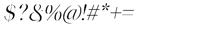 Novalux Semi Condensed Italic Font OTHER CHARS