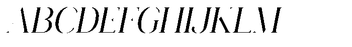 Novalux Semi Condensed Italic Font UPPERCASE