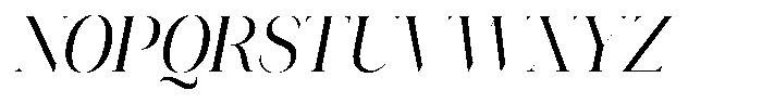 Novalux Semi Condensed Italic Font UPPERCASE