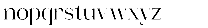 Novalux Semi Condensed Font LOWERCASE