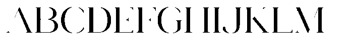 Novalux Semi Expanded Font UPPERCASE