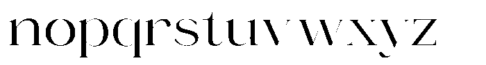 Novalux Semi Expanded Font LOWERCASE