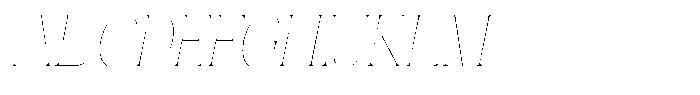 Novalux Thin Condensed Italic Font UPPERCASE