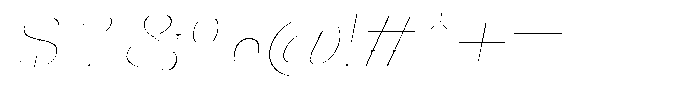 Novalux Thin Extra Exp Italic Font OTHER CHARS