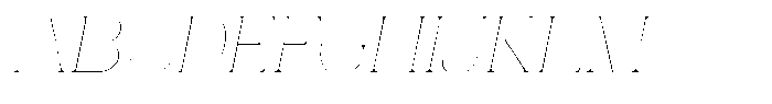 Novalux Thin Italic Font UPPERCASE