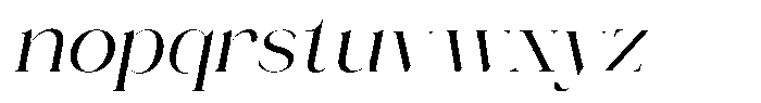 Novalux Variable Black Italic Font LOWERCASE