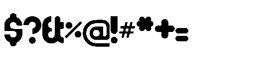 Novametrica Font OTHER CHARS