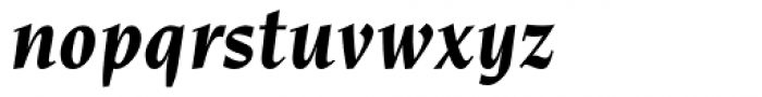 Novarese Bold Italic Font LOWERCASE