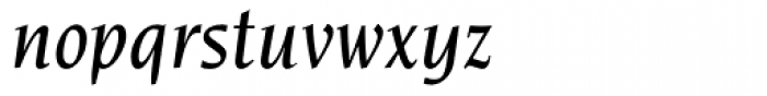 Novarese Medium Italic Font LOWERCASE