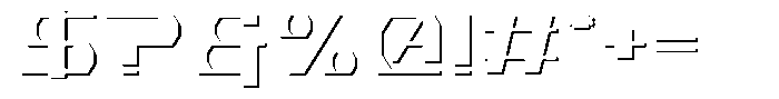 Novarix Shadow Font OTHER CHARS