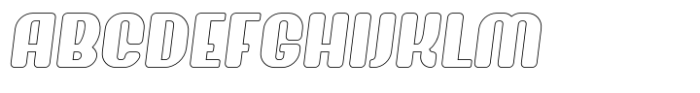 Novaro Outline Italic Font UPPERCASE