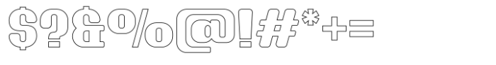 Novaro Outline Font OTHER CHARS