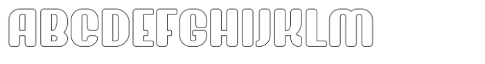 Novaro Outline Font UPPERCASE
