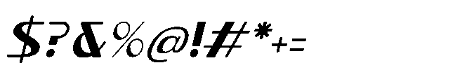 Novas Lumina Italic Font OTHER CHARS