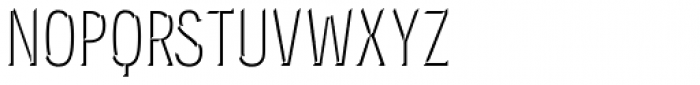 Novecento Carved Condensed Normal Font UPPERCASE