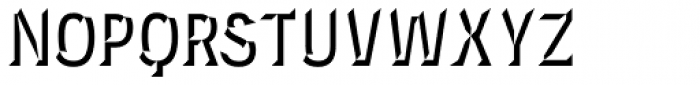 Novecento Carved Narrow Bold Font UPPERCASE