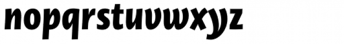Novel Sans Condensed Pro ExtraBold Italic Font LOWERCASE
