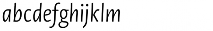 Novel Sans Condensed Pro Light Italic Font LOWERCASE