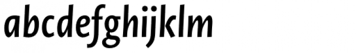 Novel Sans Condensed Pro SemiBold Italic Font LOWERCASE