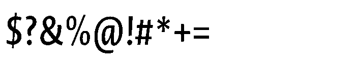 Novel Sans Cyrillic XCondensed Medium Italic Font OTHER CHARS