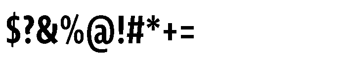 Novel Sans Cyrillic XXCondensed Bold Font OTHER CHARS