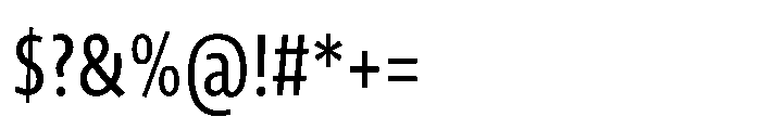 Novel Sans Cyrillic XXCondensed Regular Font OTHER CHARS