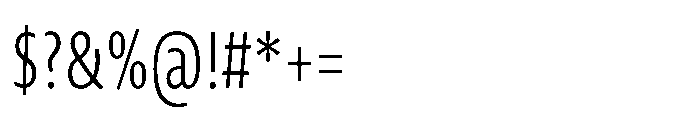 Novel Sans Cyrillic XXXCondensed ExtraLight Font OTHER CHARS