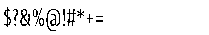 Novel Sans Cyrillic XXXCondensed Light Font OTHER CHARS